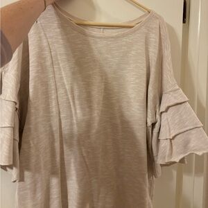 a.n.a Soft Cream Knit Top XXL